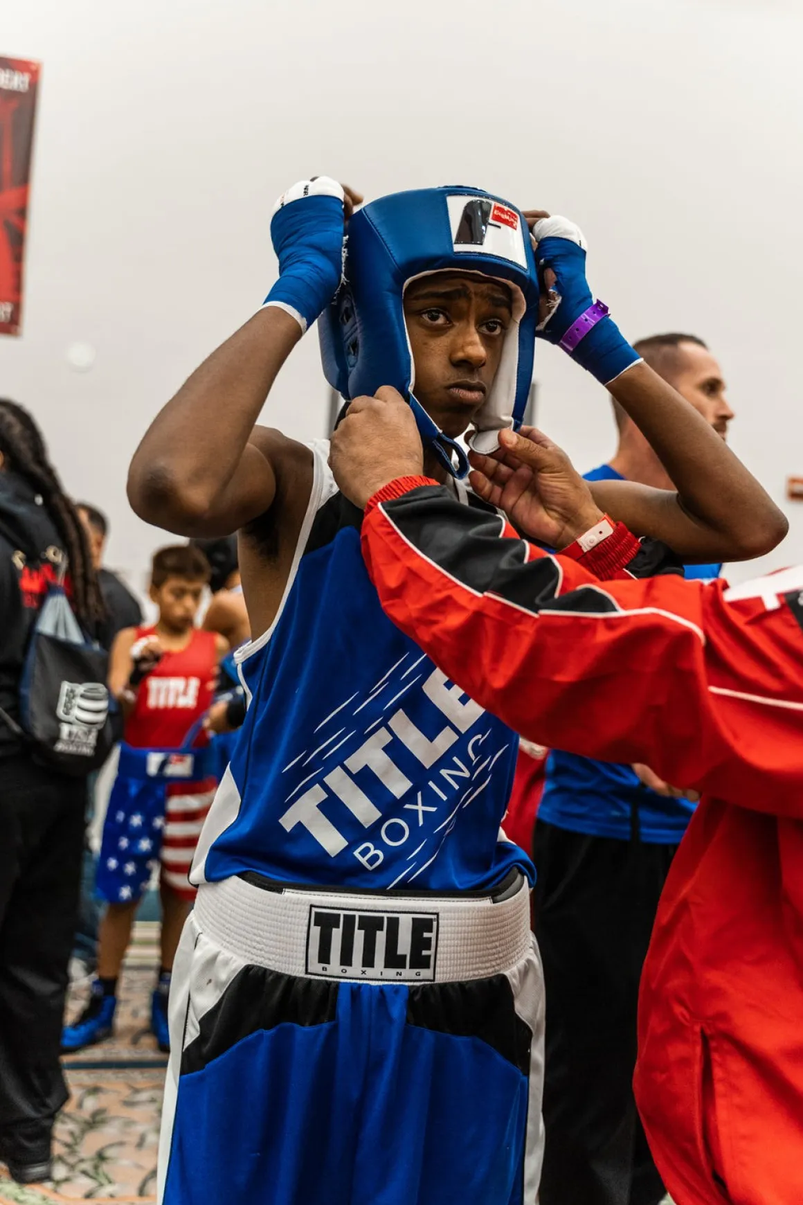 Fighting Sports USA Boxing Competition Open Face Headgear