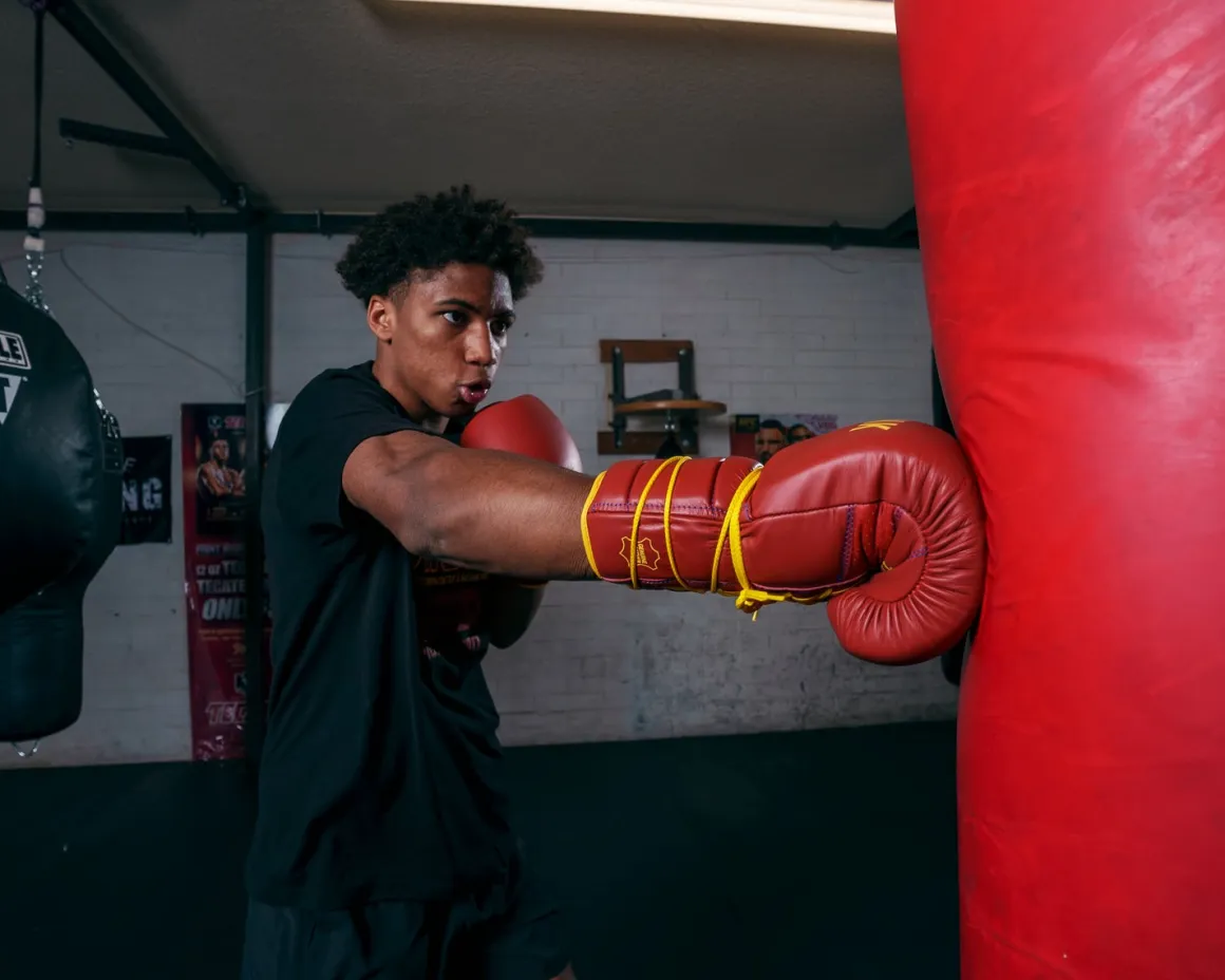 KRONK Boxing Gym Lace-Up Training Boxing Gloves