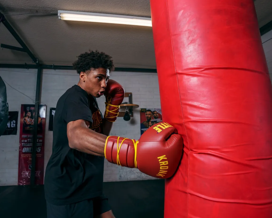 KRONK Boxing Gym Lace-Up Training Boxing Gloves