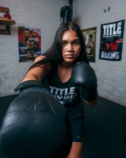 TITLE BLACK Blitz Fit Boxing Gloves