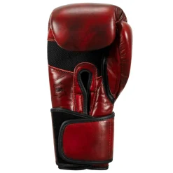 TITLE Blood Red Leather Sparring Gloves