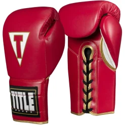 TITLE Boxeo Mexican Leather Lace Training Boxing Gloves Quatro