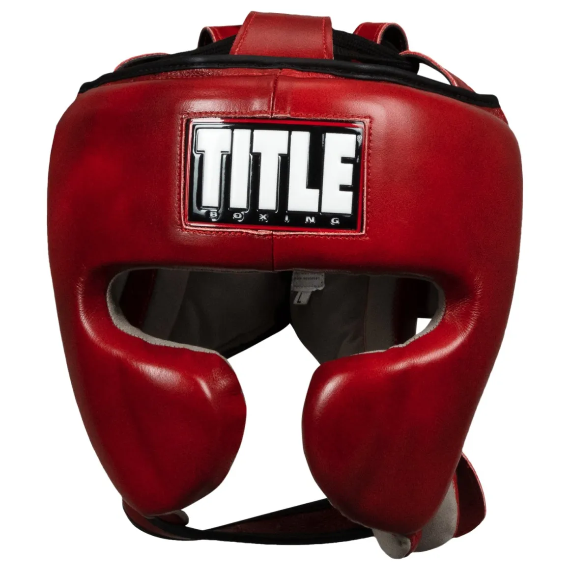 TITLE Boxing Blood Red Headgear and Sparring Gloves Bundle