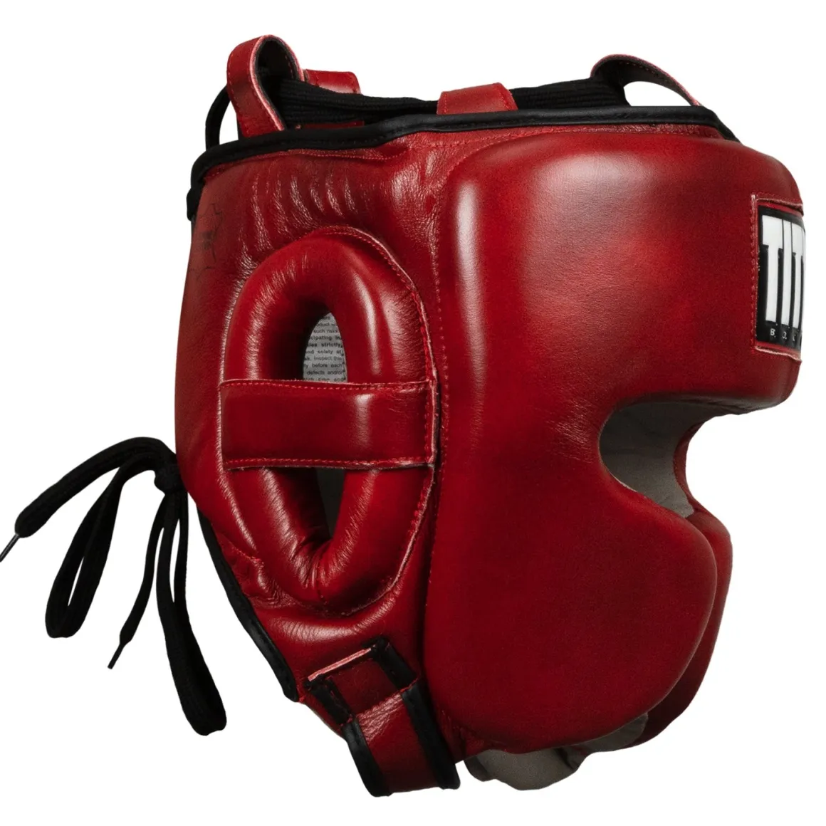 TITLE Boxing Blood Red Headgear and Sparring Gloves Bundle