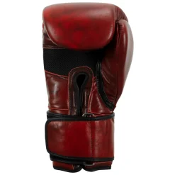 TITLE Boxing Blood Red Leather Bag Boxing Gloves