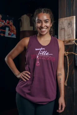 TITLE Boxing Chic Script Women's Tank