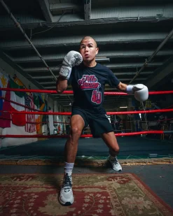 TITLE Boxing Classic Script Performance Tee