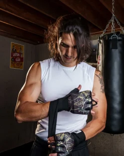 TITLE Boxing Defender Sublimated Glove Wraps