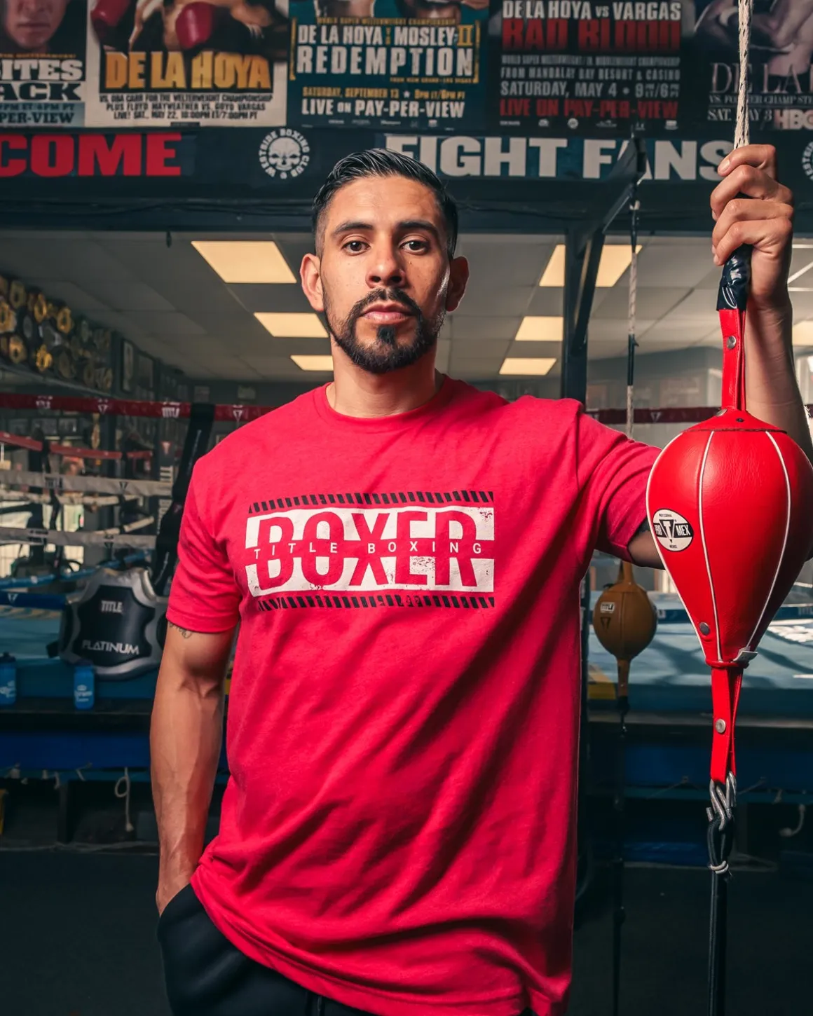 TITLE Boxing Distressed Boxer Tee