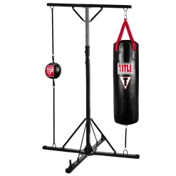 TITLE Boxing Double Trouble Heavy Bag Stand Bundle