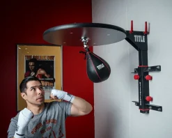 TITLE Boxing Fold-Away Adjustable Speed Bag Platform 2.0