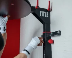 TITLE Boxing Fold-Away Adjustable Speed Bag Platform 2.0