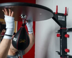 TITLE Boxing Fold-Away Adjustable Speed Bag Platform 2.0