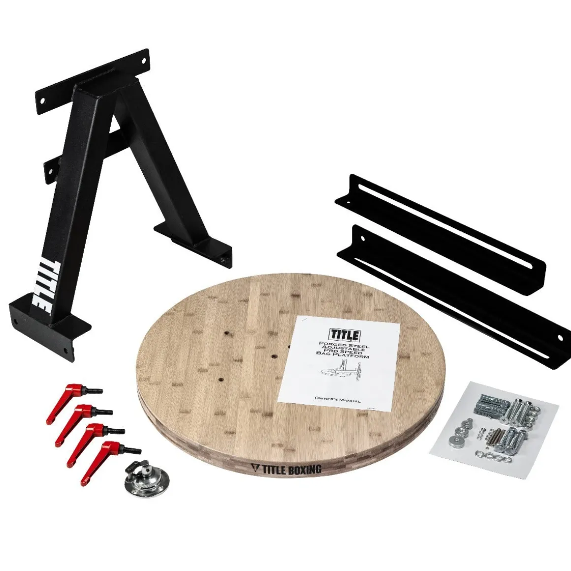 TITLE Boxing Forged Steel Adjustable Pro Speed Bag Platform
