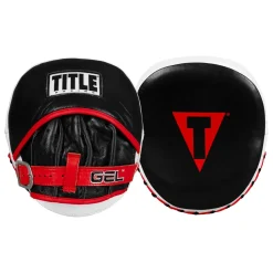 TITLE Boxing Gel Leather Punch Mitts