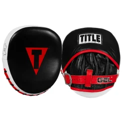 TITLE Boxing Gel Leather Punch Mitts