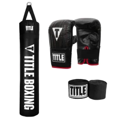 TITLE Boxing Heavy Bag & Mitt Bundle