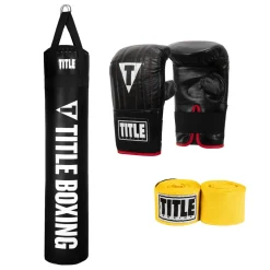 TITLE Boxing Heavy Bag & Mitt Bundle