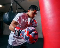 TITLE Boxing Infused Foam Camo Color Pop Bag Boxing Gloves