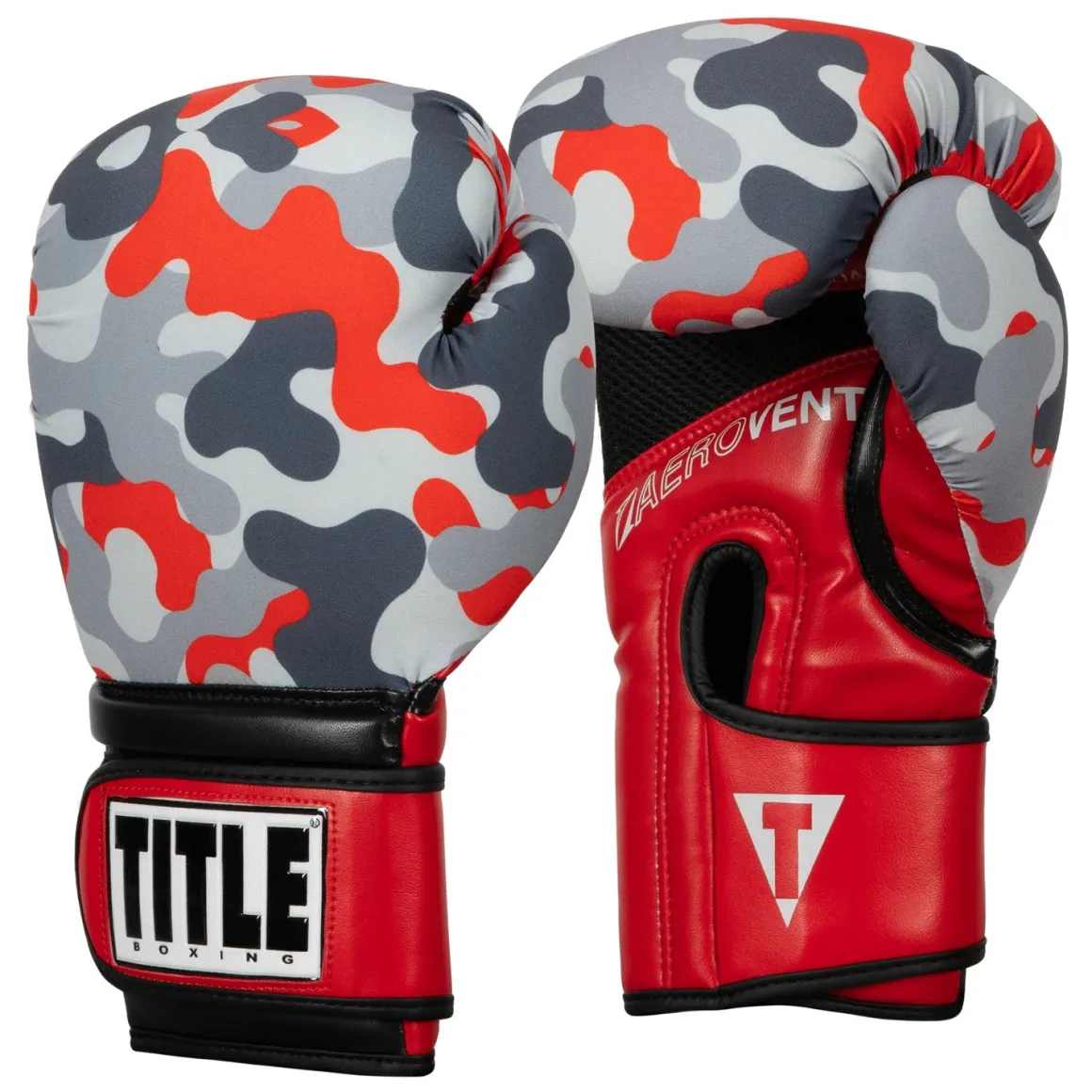 TITLE Boxing Infused Foam Camo Color Pop Bag Boxing Gloves