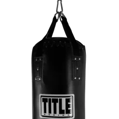 TITLE Boxing 100lb Leather Thai Heavy Bag