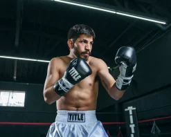 TITLE Boxing Leather Pro Fight Boxing Gloves