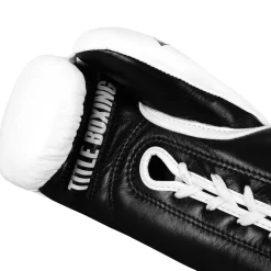 TITLE Boxing Leather Pro Fight Boxing Gloves