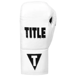 TITLE Boxing Leather Pro Fight Boxing Gloves