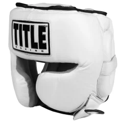 TITLE Boxing Leather Sparring Headgear