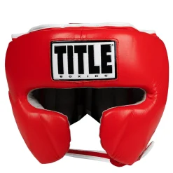 TITLE Boxing Leather Sparring Headgear