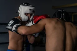TITLE Boxing Leather Sparring Headgear