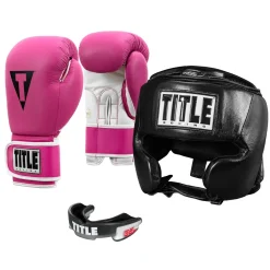 TITLE Boxing Leather Sparring Bundle