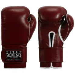 TITLE Boxing Old School Leather Bag Boxing Gloves 2.0