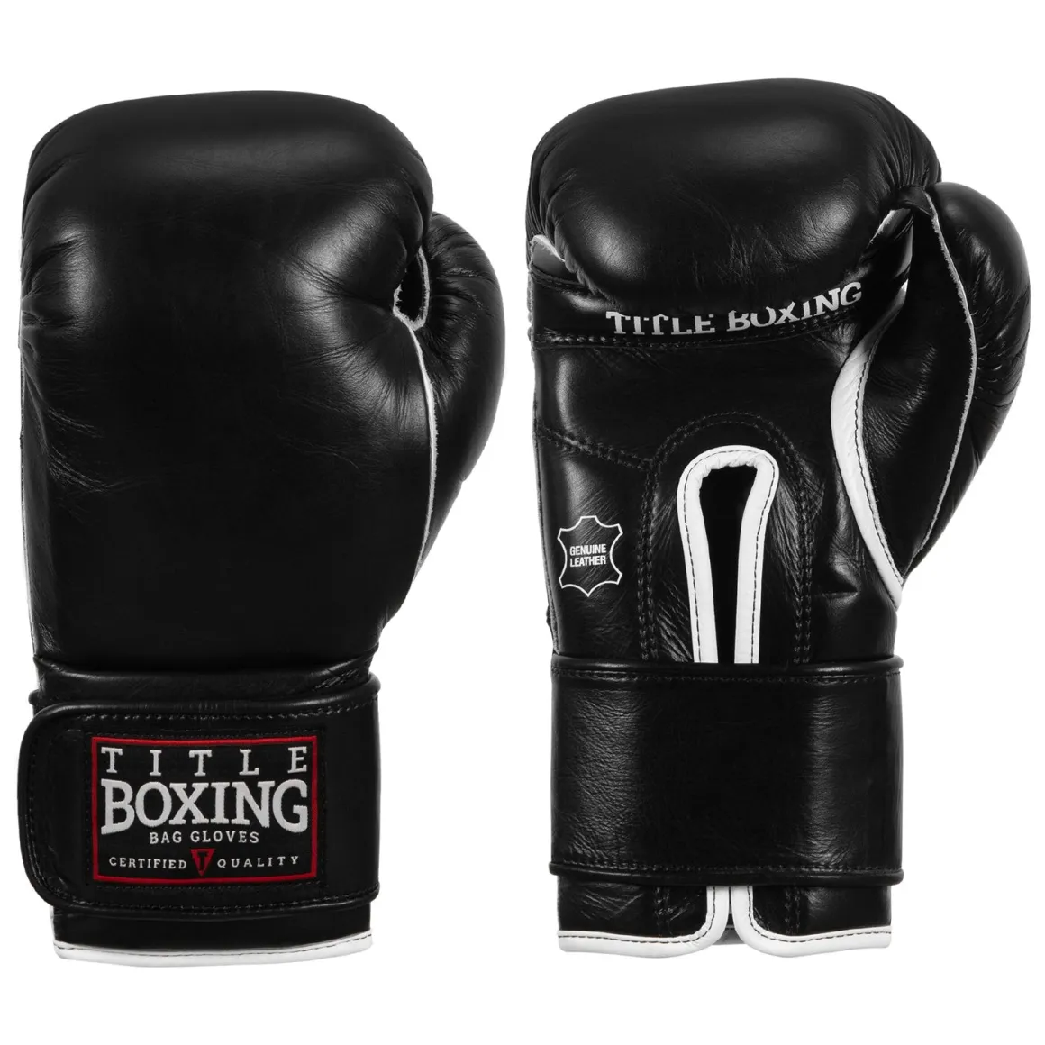 TITLE Boxing Old School Leather Bag Boxing Gloves 2.0