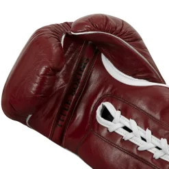 TITLE Boxing Old School Leather Lace-Up Sparring Boxing Gloves