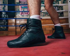 TITLE Boxing Old School Leather Boxing Shoes