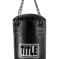 TITLE Boxing Professional Choice 125lb Leather Heavy Bag