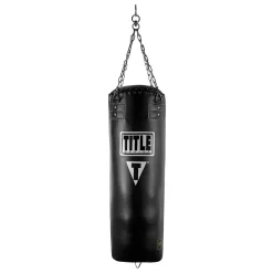 TITLE Boxing Professional Choice 125lb Leather Heavy Bag