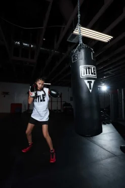 TITLE Boxing Professional Choice 125lb Synthetic Leather Heavy Bag