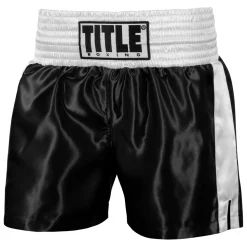 TITLE Boxing Professional Women’s Satin Striped Boxing Trunks