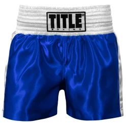 TITLE Boxing Professional Women’s Satin Striped Boxing Trunks