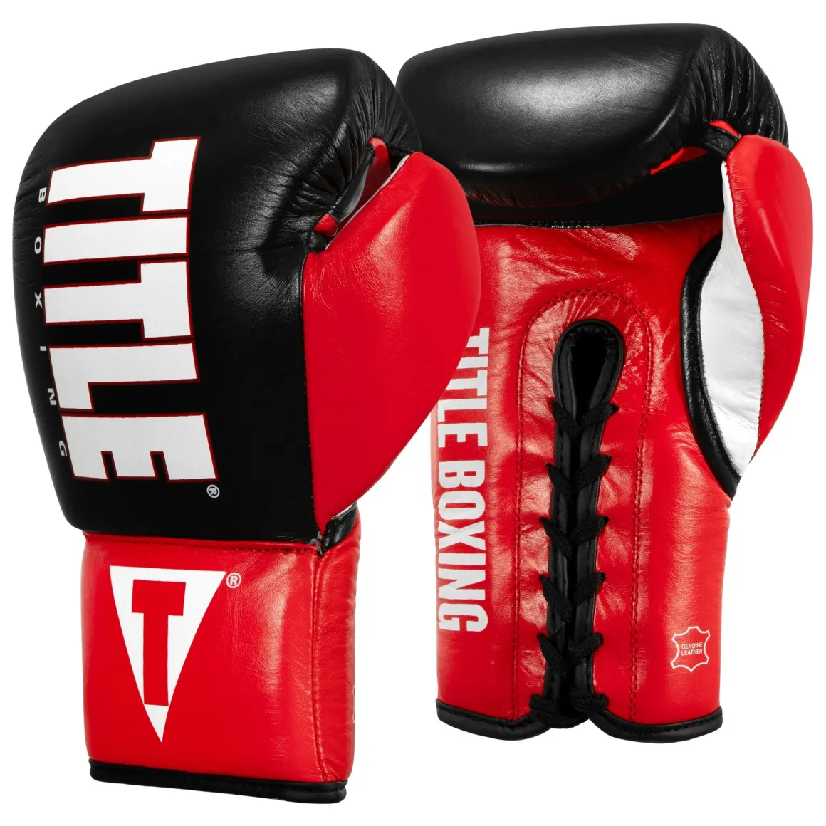 TITLE Boxing Pro Style Youth Lace Training Boxing Gloves