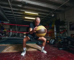 TITLE Boxing Retro Leather Medicine Balls