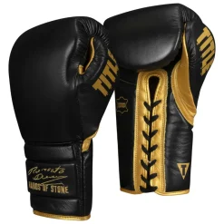 TITLE Boxing Roberto Duran Leather Sparring Boxing Gloves