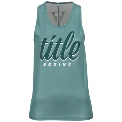 TITLE Boxing Script Racerback Women's Tank