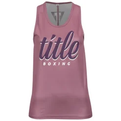 TITLE Boxing Script Racerback Women's Tank