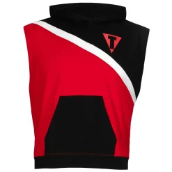 TITLE Boxing Split Combat Sleeveless Hoodie
