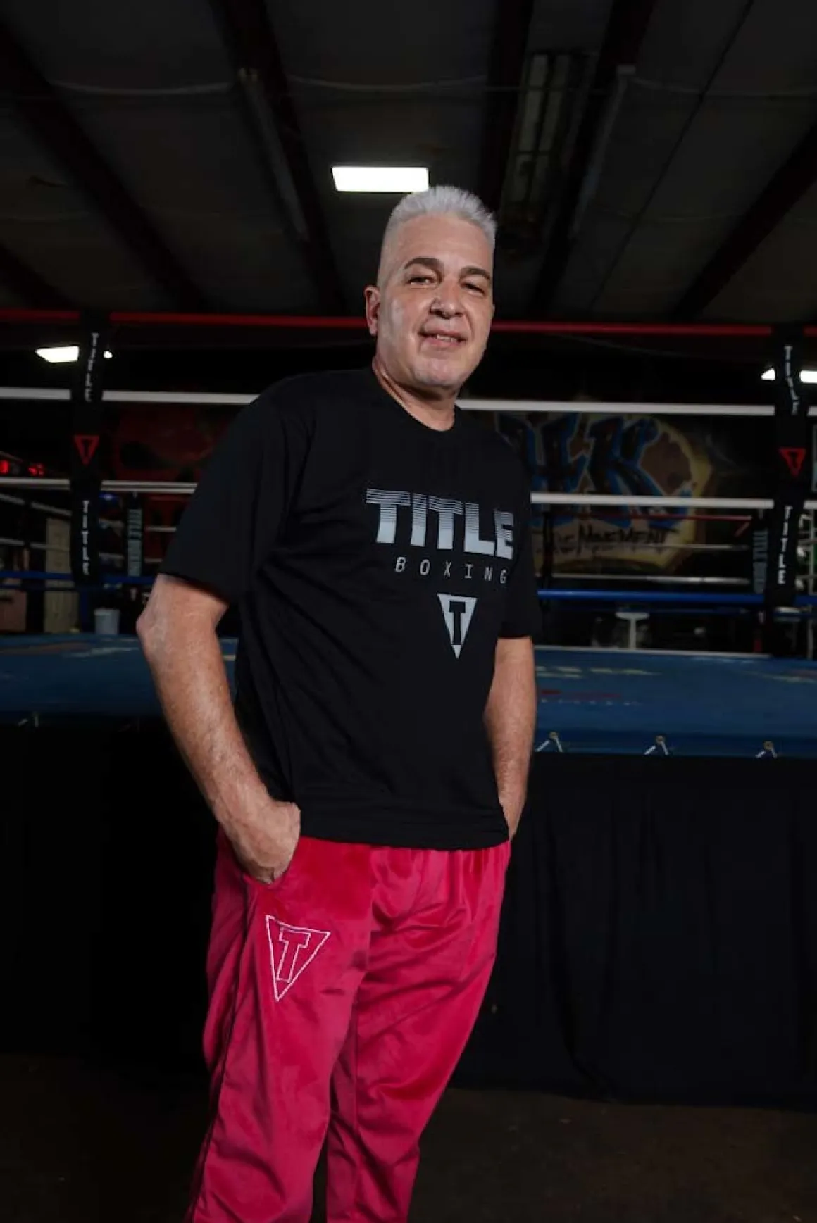 TITLE Boxing Streaked Print Tee
