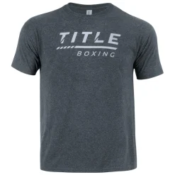 TITLE Boxing Striped Wordmark Tee