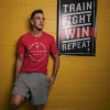 TITLE Boxing Train Fight Win Repeat Banner